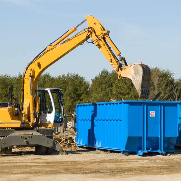 are there any restrictions on where a residential dumpster can be placed in Perryton